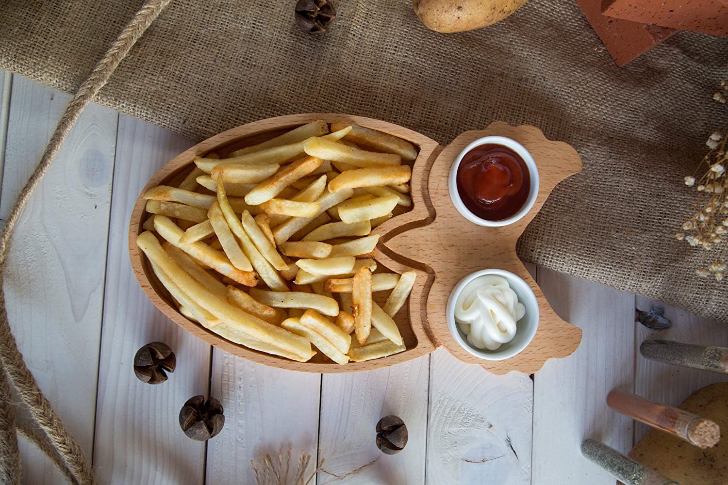 Animal shape Wooden Serving Tray